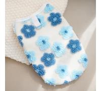Pull pour chien en peluche chaude pour l'hiver - Joli gilet touffeté en polaire pelucheuse avec anneau en D - Manteau doux et moelleux pour animal de compagnie pour temps froid, intérieur ou extérieur