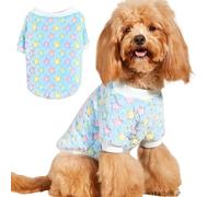 Pull pour chien, joli manteau d'hiver chaud en flanelle pour chien, pyjama en peluche pour temps froid pour chat, chiot et petit chien_TG (étoile bleue)