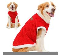 Pull pour Chien Moyen, Veste d’Hiver pour Chien | Pull d’Hiver pour en Peluche | Manteau d'hiver pour Chats, Pyjama pour Chiens, Gilet de Neige épais pour Chiens de Taille Moyenne et Grande, Fou