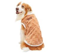 Pull pour Chien Moyen, Veste d’Hiver pour Chien,Veste d'hiver pour Chiens en Peluche - Manteau d'hiver pour Chats, Pyjama pour Chiens, Gilet de Neige épais pour de Taille Moyenne et Grande, Fou