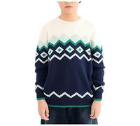 Pull pour Enfant Col Rond Sweater en Maille Fine 5-12 Ans, Automne Et Hiver Doux Confortable Manches Longues Thermique DéContracté Quotidien Maison VêTements pour Enfants