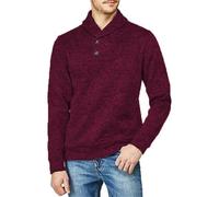 Pull Près du Corps Homme Noël Polaire pour Pullover Bordeaux Ciel Militaire Épaule Cou Eclair Fashion Saint Acrylique L Italien Klein Amour Année Monté Molleton