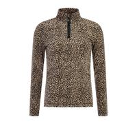 PULL PRT REFUZZY 1/4 ZIP TOP TRUE BLACK