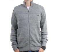 Pull Quiksilver Homme Kkmpu293 Light Grey - M - Gris - 100% coton - Fermeture éclair S