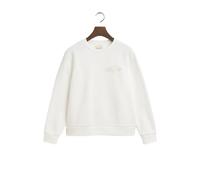 Pull rÃ©guliÃšre femme Gant Tonal Shield Blanc M
