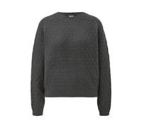 Pull raglan trÃšs doux Ã structure tricotÃ©e marquÃ©e femme QS Gris S