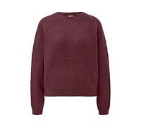 Pull raglan très doux à structure tricotée marquée femme QS Rouge XL