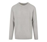 Pull raglan Urban Classics ribbed Gris XL