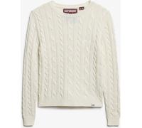 Pull ras du cou ajusté Superdry Essentials en maille torsadée