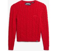 Pull ras du cou ajusté Superdry Essentials en maille torsadée