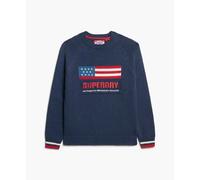 Superdry Pull-over marine / rouge sang / blanc, Taille S