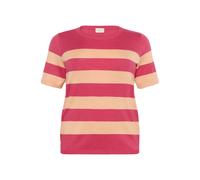 Pull rayÃ© manches courtes femme KAFFE Curve Lizzy Blanc M