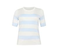 Pull rayÃ© manches courtes femme KAFFE Curve Lizzy Bleu S