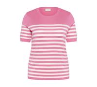 Pull rayÃ© manches courtes femme KAFFE Curve Lizzy Rose S