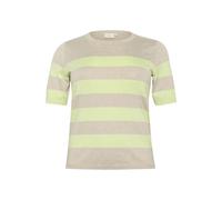 Pull rayÃ© manches courtes femme KAFFE Curve Lizzy Vert XL