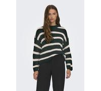 Pull rayé ample en tricot pour femme JDYJUSTY col rond manches longues JDY NOUVE