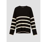 Pull Rayé En Cachemire Pour Femmes Juvia Sira 86020412-black S