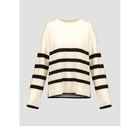 Pull Rayé En Cachemire Pour Femmes Juvia Sira 86020412-eggshell M
