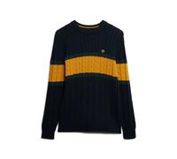 Superdry Stripe Cable Sweater Bleu M Homme