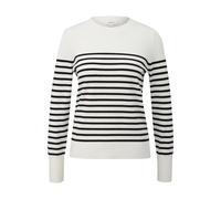 Pull rayé en viscose mélangée femme s.Oliver Blanc 48