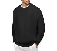 Pull rayé Homme Tricot Doux Manches Longues Confortable élégant Coupe Ample décontracté Tendance Automne Hiver