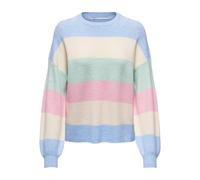 Only Pull-over Atia – crème/bleu fumé/vert pastel/rose clair – Taille XS