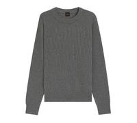 Pull Relaxed en maille côtelée Klacier BOSS gris M