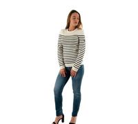 Pull Saint James Marée II 8696 - Ecume/Navy - Femme