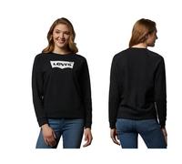 Pull sans capuche Levi's sweat à capuche noir femme Crew Sweatshirt S
