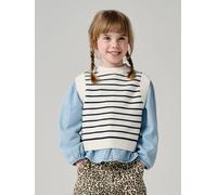 Pull sans manche fille écru 9A