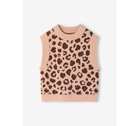 Pull sans manche fille léopard 9A