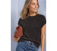 Pull sans manches à col rond et épaules tombantes