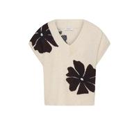 Pull sans manches col en V femme b.young BYOmea Marron S