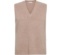 Pull sans manches Col V femme KnowledgeCotton Apparel Blanc M