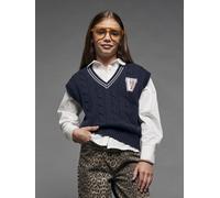 Pull sans manches fille marine 9A