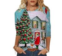 Pull Sapin De Noël Tee Shirt Manches Longues Femme Le Plus Moche Orange Sweat Shirts LED Couple Chic Mode Automne 2025 Vert Halloween Tunic