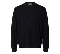 pull Selected Homme merinos brosse equipage detendu - noir BLACK L