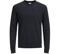 Pull slim en tricot - JACK & JONES - Navy Blazer - Col classique - Homme - Confortable en coton L