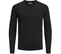 Pull slim en tricot - JACK & JONES - Noir - Col classique - 100% Coton - Confortable L