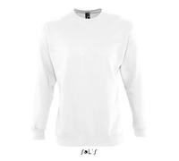 Sol’S New Supreme - Sweat Shirt Mixte Classique - Col Rond - Style Intemporel et Urbain - Blanc - M