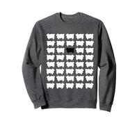 Pull souvenir Princesse Diana avec motif mouton noir Sweatshirt