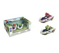 Pull & Speed - 15813022 - Pull & Speed Mario Kart - P-Wing Twinpack, Voiture à remonter avec Moteur à Remontoir, échelle 1:43