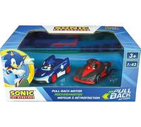 Carrera 15813023 P&S Hedgehog-Sonic vs. Shadow Twin Pack Wind-up Vehicle