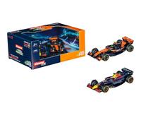 Pull & SPEED Carrera Formule 1 Twinpack 2025 F1 Cars Pull-back Échelle 1:43 avec Oracle Red Bull Racing RB21 M. Verstappen N° 1 et McLaren MCL39 L. Norris No4 à partir de 3 ans