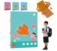Pull String 3D Geometry Learning Book,3D Geometry Learning Book with 9/12/15 Solids Geometric Models,Teach Volume & Surface Area Formulas,Safe Braided Rope Design,Enhance Geometric (12model)