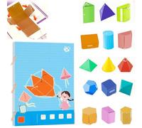 Pull String 3D Geometry Learning Book,Geometric Shapes Pull-String Model Book,Safe Braided Rope Design,Teach Volume & Surface Area Formulas,Geometry for Beginners (15 Models)