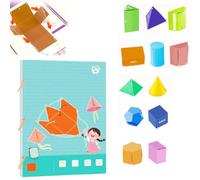 Pull String 3D Geometry Learning Book,Geometric Shapes Pull-String Model Book,Safe Braided Rope Design,Teach Volume & Surface Area Formulas,Geometry for Beginners (12 Models)