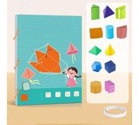 Pull String 3D Geometry Learning Book, Géométrie pour débutants, avec modèle géométrique, livre d'apprentissage de la géométrie 3D avec cordon de serrage, cadeau (12 modèles)