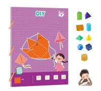 Pull String 3D Geometry Learning Book,Geometry for Beginners with 9/12/15 Solids Geometric Models, Safe Braided Rope Design, Enhance Geometric Understanding, Educational Interactive Toy-9-model