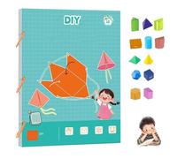 Pull String 3D Geometry Learning Book,Geometry for Beginners with 9/12/15 Solids Geometric Models, Safe Braided Rope Design, Enhance Geometric Understanding, Educational Interactive Toy-12-model